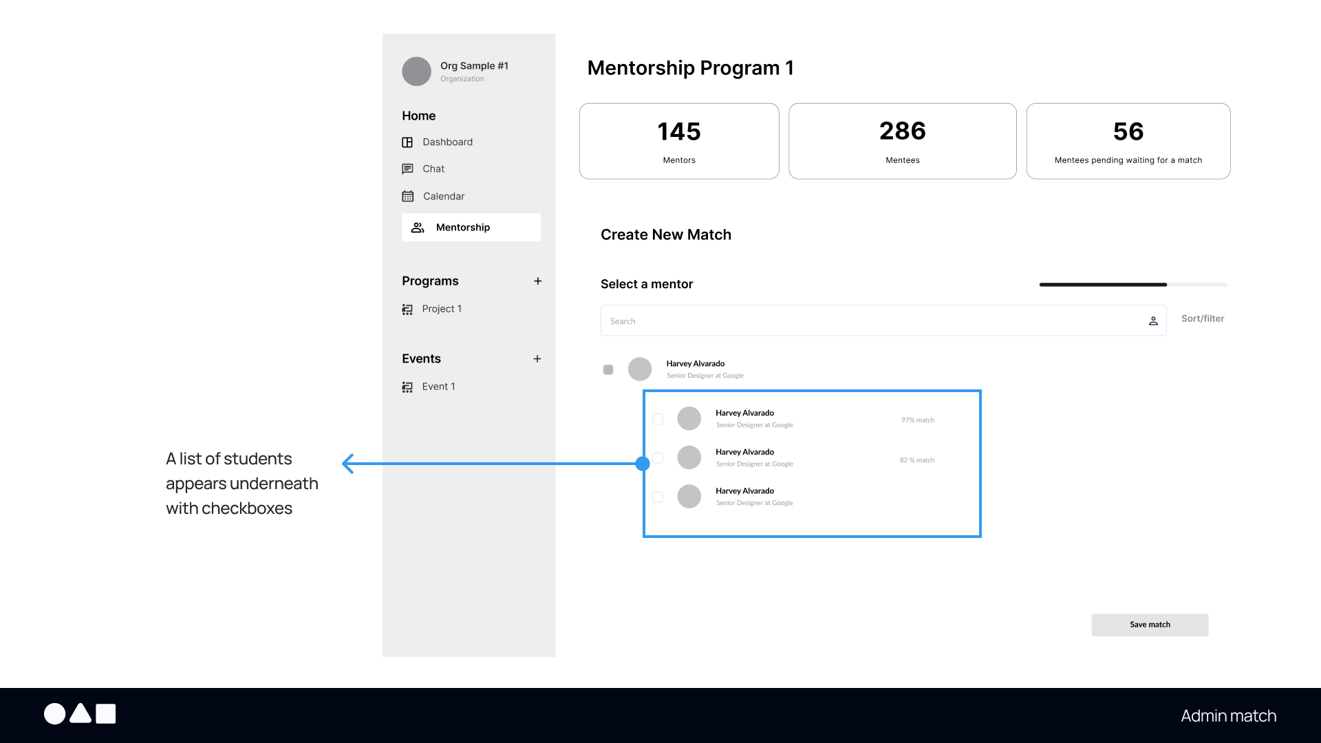 Lo-fi wireframe — screen 2