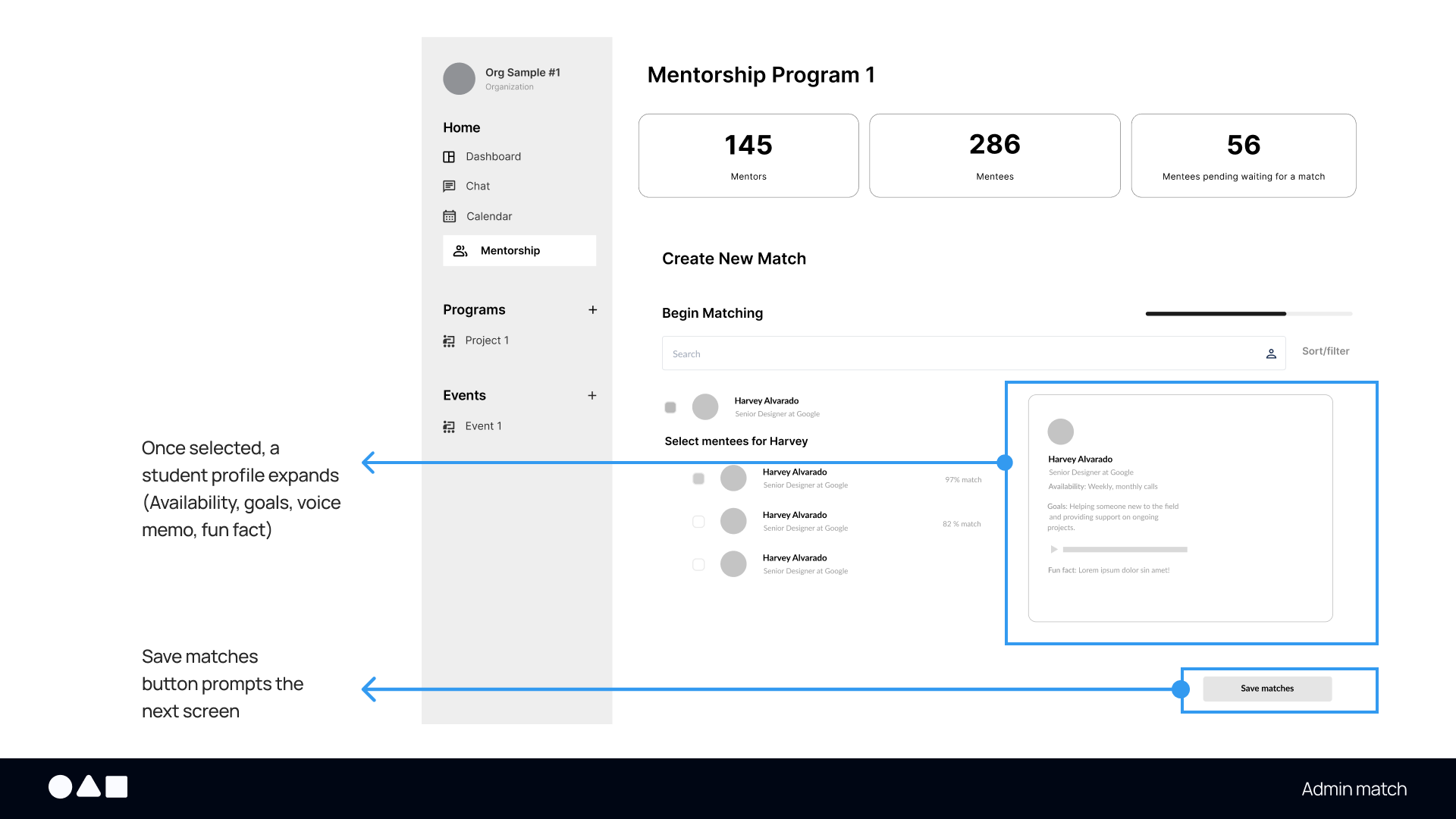 Lo-fi wireframe — screen 3